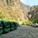 Natoinal Park - Chinese Way  National parks in China are big business, as there are stiff entrance fees to all of them. For the money you pay, you get an in credible infrastructure, as all the attractions in the park are being made accessible even to lazy chinese tourists, inclulding buses and cable cars that take you effortlessly to the major attractions.